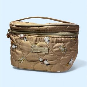 Mofusand Brown Quilted Cosmetic bag